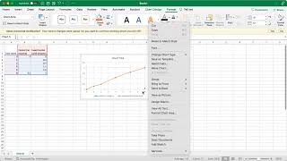 Graph in Excel with 2 lines