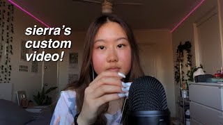 ASMR nail tapping, gentle mic scratching & apple box tapping (sierra’s custom)