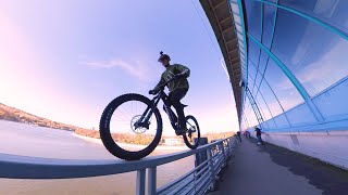 По граням улиц на трейловом велосипеде/ Giant Bicycles/Insta360