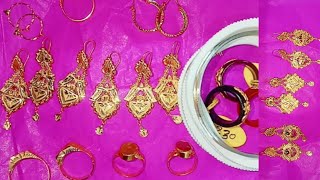 হালকা ওজনের দুল, lightweight earring design, latest gold earring design