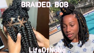 HOW TO DO A BRAIDED BOB | Rubber Band Method