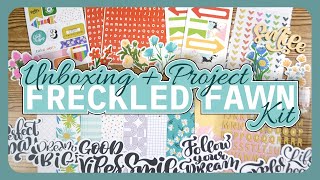 Freckled Fawn Kit -- unboxing + project, March 2024