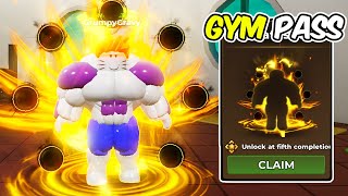 New Gym Battlepass! Unlocked Six Paths Aura! Roblox Gym League Update