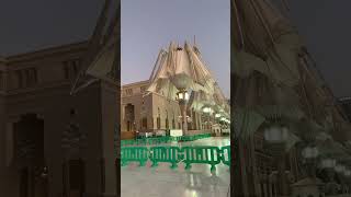 Umbrellas opening at Al Masjid an Nabawi | Mosque in Medina, Saudi Arabia#pbuhﷺ# peace