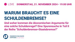 Warum braucht es eine Schuldenbremse?