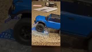 Trx4m crawls over hot glue sticks. Asmr