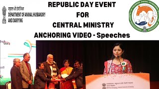 Republic day Event for Central Ministry| Anchor Swati Sharma Singh | Speeches | Hindi