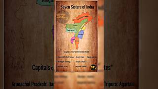 Seven Sisters of India 🇮🇳 #gk #sevensisters #india #gkinhindi #dailygk #shorts