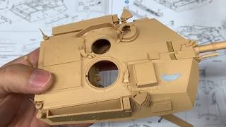 BUILD M1A2 SEP ABRAMS TUSK II by RYEFIELD MODEL (part2 - Turret advaced1)