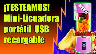 TESTEANDO Mini licuadora portátil  USB recargable ¿Son Una Buena Opción?