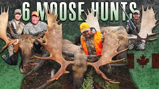 6 Amazing Moose Hunts From Across Canada (BEST OF HUNTING Compilation)