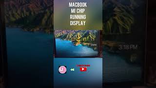 MacBook Mi Chip Running Display #shorts #Macbook2021 #macbookscreensaver #youtubeshort