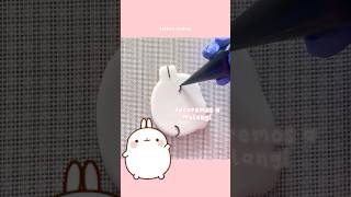 Molang tutorial! Icing cookies🎶 Oneul - Jellybean#icingcookies #cookies #galletas #molang