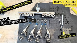 ENGINE VIBRATION - FUEL INJECTORS cleaning - 160 tkm SERVICE - BMW F20 engine N13