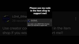 Fortnite Creator Code!!!