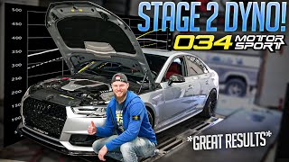 Stage 2 B9 Audi S4 dyno results! *BIG NUMBERS*