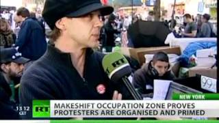 ORGANISED TAKEOVER; in America/ Occupy Wall Street spreads nationwide.mp4