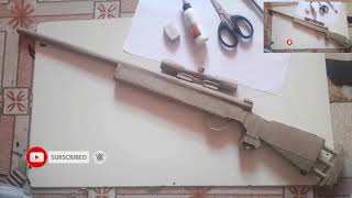 How to make a /M24 pubg snipar gun with DIy cardboard /vary easy viraj art craft