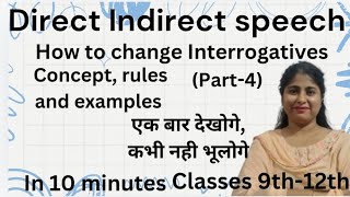 Direct indirect speech - How to change interrogatives (Part-4) by @HarpreetKaur-xj4dx