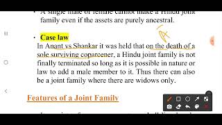 Joint Hindu family under Hindu law