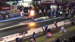 Fuchs Winternationals 2013 Willowbank Raceway Top Doorslammer V.Bray vs B.Bray