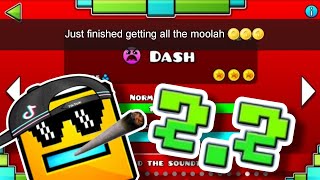 "Dash" 100% ALL COINS VERS. (Geometry Dash 2.2)