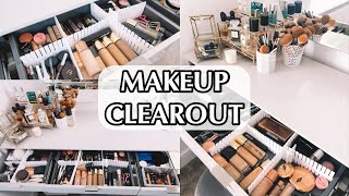 HUGE Beauty Clearout | Declutter and Organising my ENTIRE Makeup Collection 2020