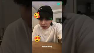 jungkook weverse live say namaste # cutie bunny 🐇🐰