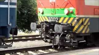 old Finnish electric locomotive in action