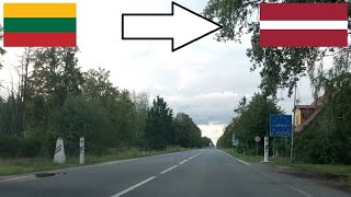 Lithuania - Latvia / Crossing The Border By Car