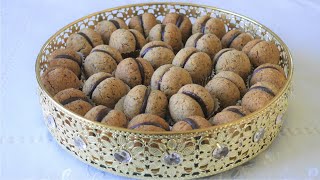 Biscuits italiens aux noisettes Baci di dama 🍫  حلوى إيطالية بالبندق