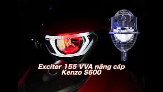 Exciter 155 VVA nâng cấp Kenzo S600 kèm mẫu vòng 3D lục giác mới nhất !!!