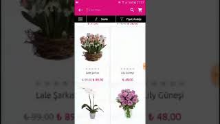 Çiçek Rüyası - Android Mobil Uygulama | Mbosoft Çiçek Satış Demo Sitesi
