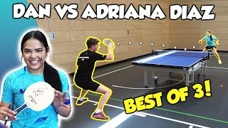 Adriana Diaz vs TableTennisDaily’s Dan | Best of 3 Challenge