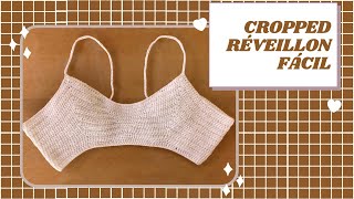 Cropped réveillon - top cropped fácil de croche - Pinterest