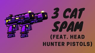 3 Cat Spamming w/ Headhunter Pistols | Pixel Gun 3D