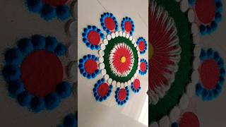 #flower#easy rangoli#Beautiful rangoli #Navratri rangoli