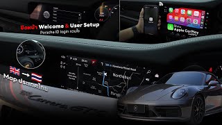 Porsche 911 Carrera GTS (992) UK 2023 อัพเกรด Map ไทย Wireless CarPlay & Android Auto ปิดจอ Welcome