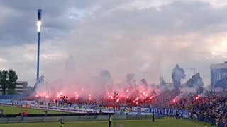 Ruch Chorzów - Motor Lublin 🇵🇱 29.05.23. Stadion Miejski Liga II Ultras Polska Awans Niebiescy Pyro