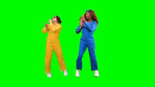 grils green screen status video /no copyrighte