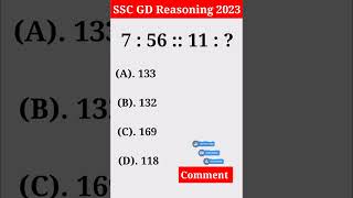 SSC GD Previous Year Question || SSC GD Exam 2023 #sscgd #gdshorts #reasoning #reasoningtricks