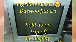 Daewoo crt tv hold down oscilation  (total trip off)