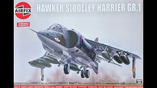 Airfix Hawker Siddeley Harrier GR.1, 1:24 scale in-box browse