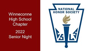 WHS 2022 National Honor Society Senior Night