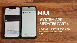 Miui 11 system app updates part 1 / New gallery draw sign option / security app miui 12 ui / hindi