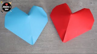 Origami Herz zu Valentinstag in 3D / Paper Heart / Geschenkidee für Valentinstag