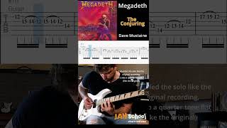 Megadeth The Conjuring Guitar Solo with TAB #davemustaine #shorts