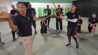 Master Apolo Ladra teaching Kali at April 2024 Masters Gathering seminars