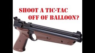 TRICK SHOT "Shoot a Tic-Tac off of a Balloon" (my reply to Rick Rehm)