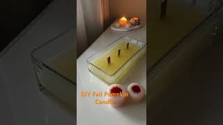 Fall Pumpkin Spice Candle DIY  #candlemaking #viral #shorts #diycandle